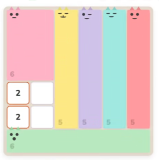GridPaw Medium puzzle — 5×6 Shikaku grid